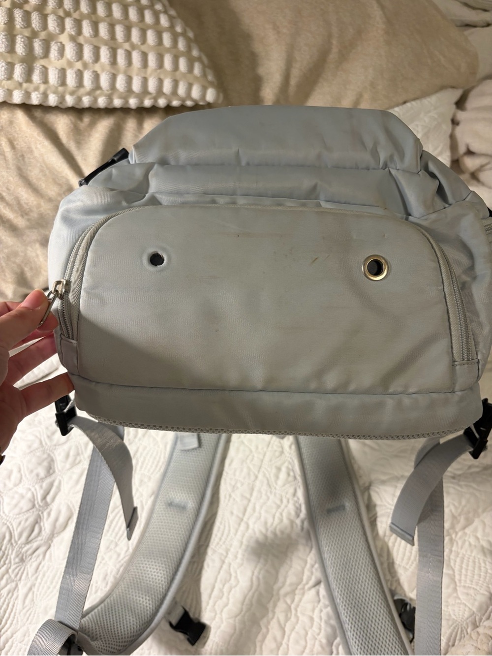 Light Blue Travel Backpack - Picture 4 of 15